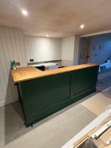 bespoke bar made for a coffee shop